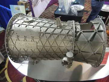 A 3D-printed engine casing