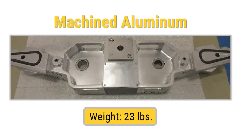 Machined aluminum mill fixture